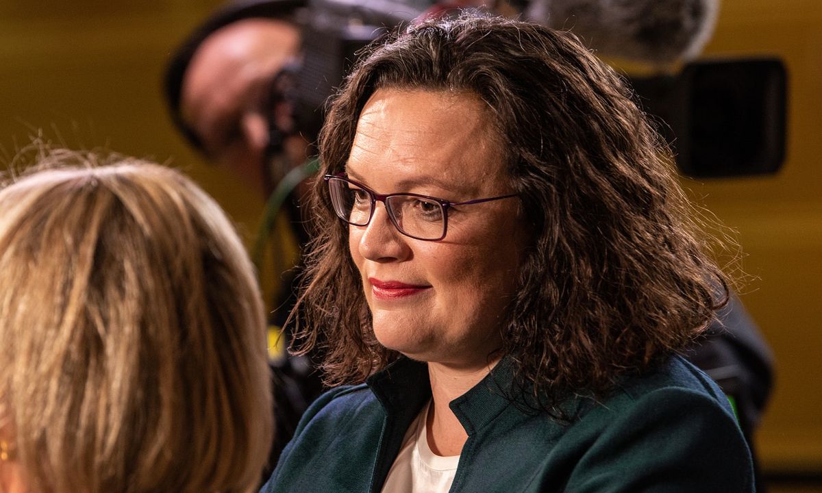 Andrea Nahles of the German SPD party