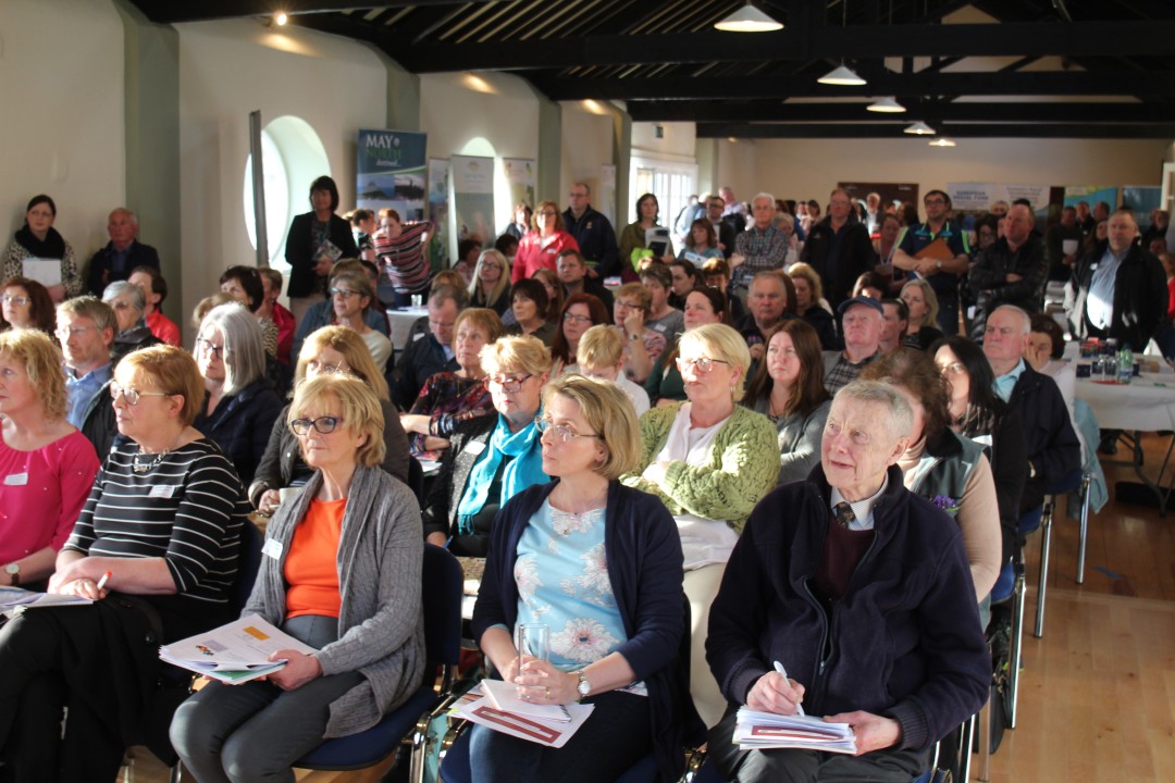 Crowd gathered at Mayo Helping Hands seminar