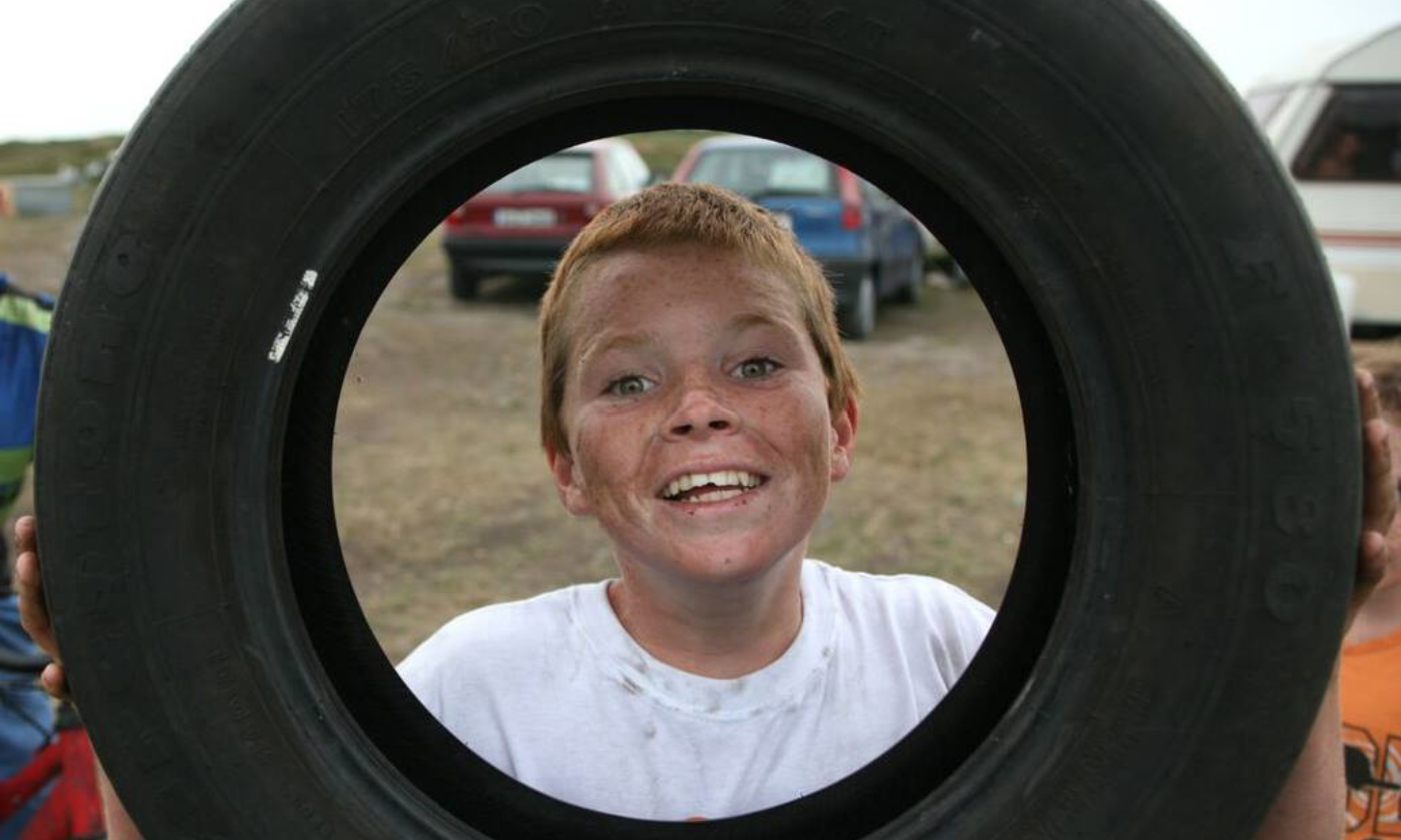 Traveller child at play