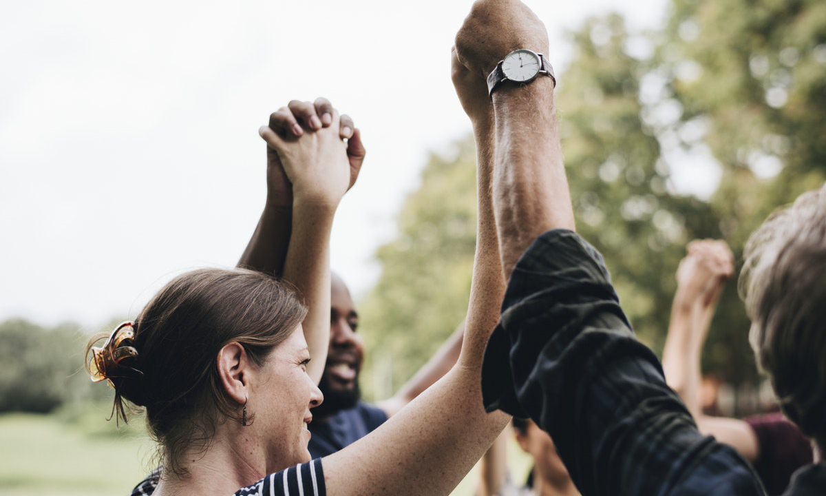 Community workers celebrate